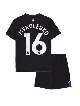Everton Vitaliy Mykolenko #16 Replika Tredje Kläder Barn 2025-26 Kortärmad (+ byxor)